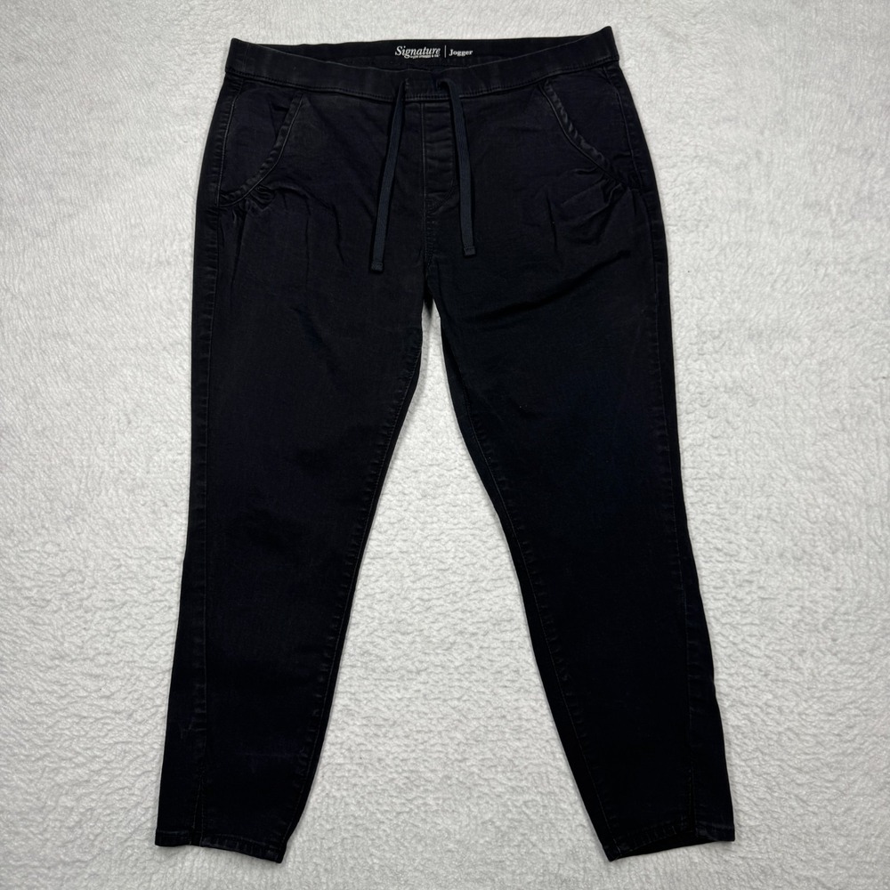 Signature by Levi‎ Strauss & Co. Black Jogger Pants Women's Size Medium